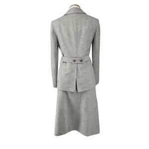 Pendleton Vintage 100% Virgin Wool Tweed Skirt Suit Womens Size 10/12 Academia